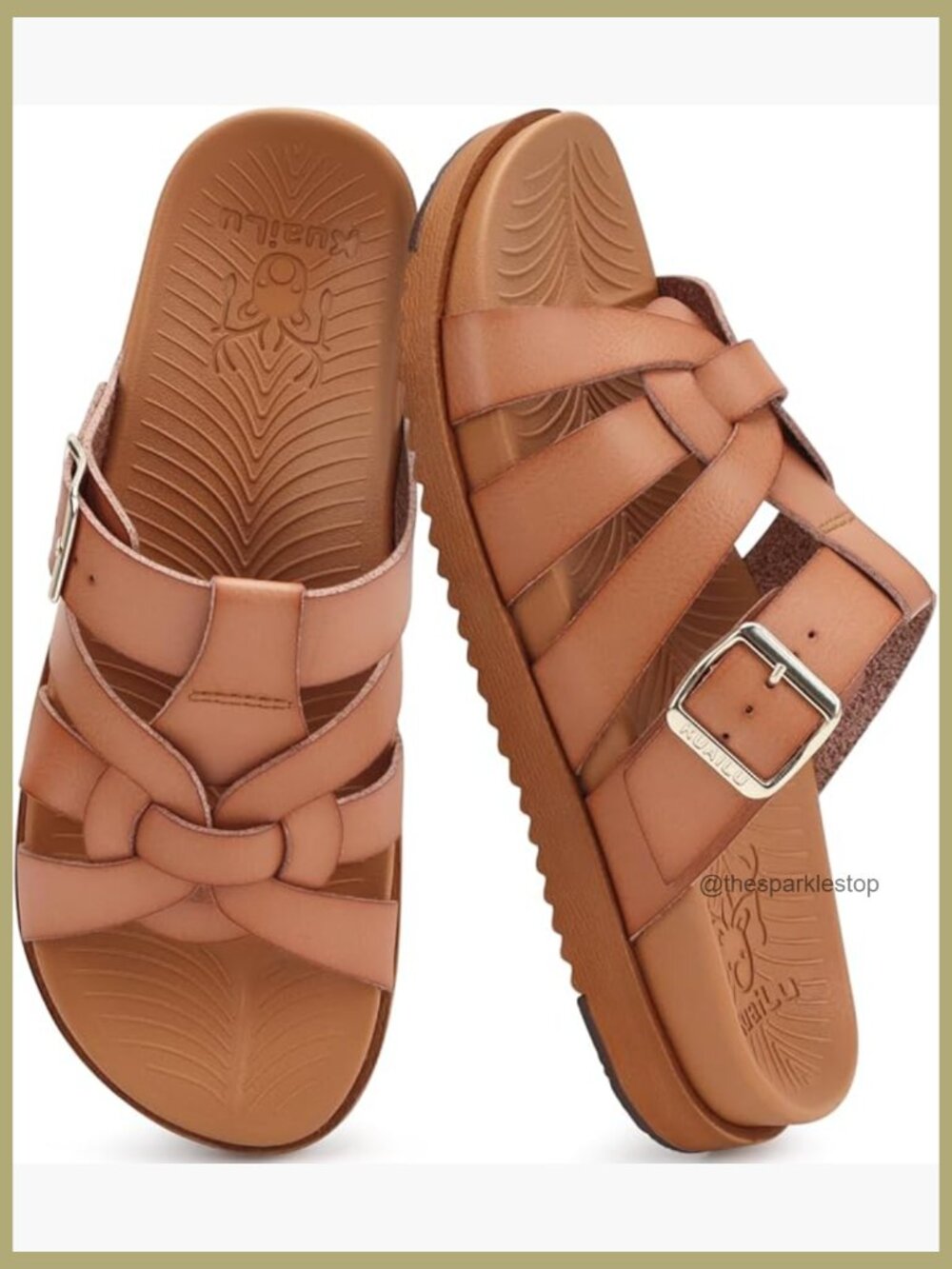 Gladiator Sandals with Arch Support Summer Beach Walking Fisherman Slides Flats